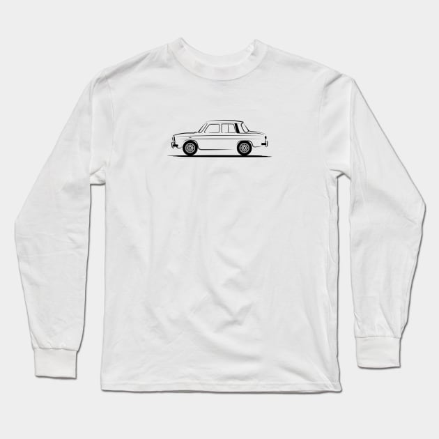 Renault R 8 Renault R8 Black Long Sleeve T-Shirt by PauHanaDesign